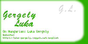 gergely luka business card